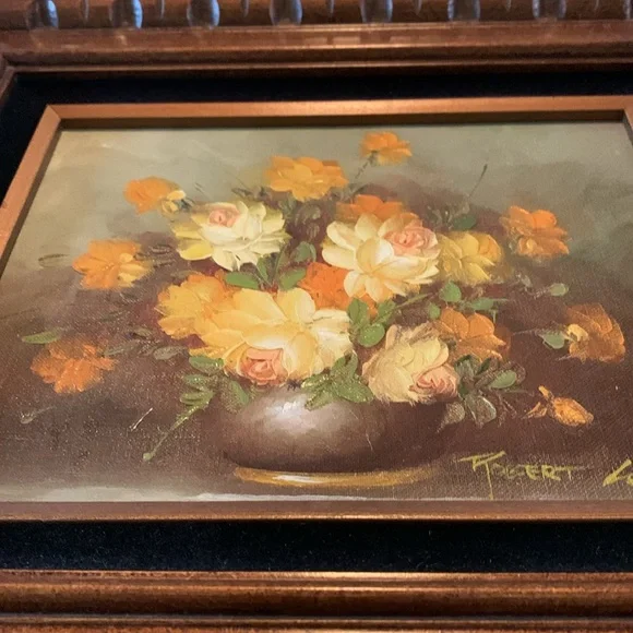 Robert lot painting  wood framed 8 x6 - Picture 2 of 4